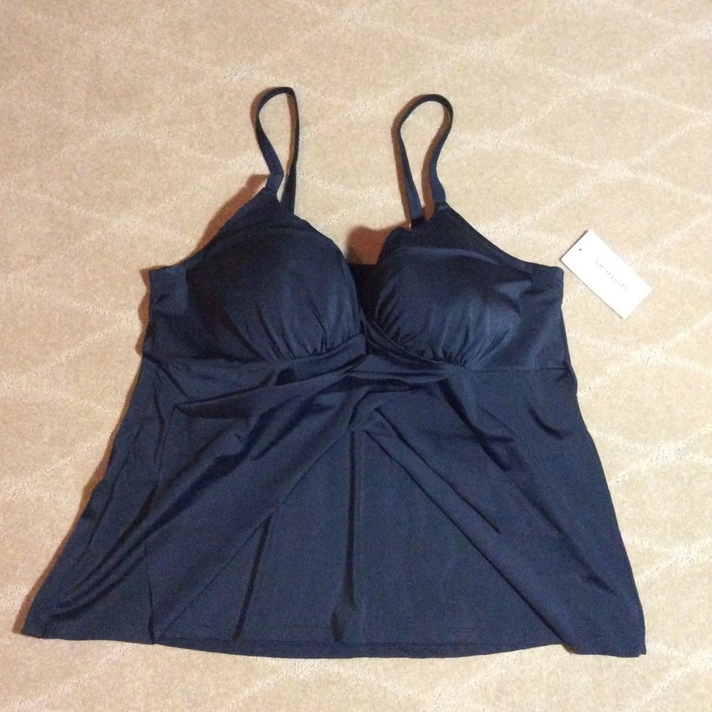 Swimsuits For All NWT Bra-Size Wrap Tankini, 44D - Picture 4 of 8